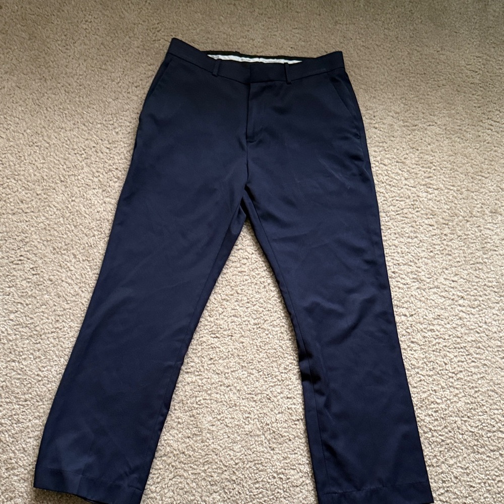 Perry Ellis Portfolio Folio-Flex Men's Navy Dress Pants